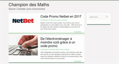 Desktop Screenshot of champion-des-maths.fr