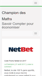 Mobile Screenshot of champion-des-maths.fr