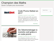 Tablet Screenshot of champion-des-maths.fr